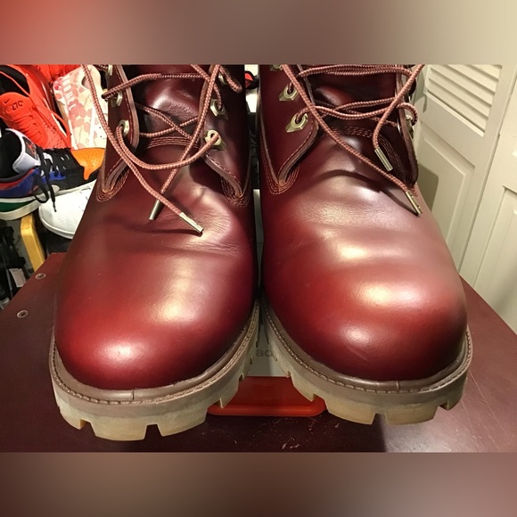 Timberland Heritage 6 Inch Sz 13M Men's Merlot Color Leather TB 0A22W9 - Picture 3 of 16